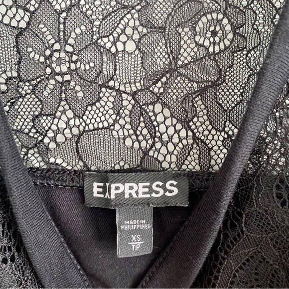 Express Black Sweetheart Lace Tank Size XS - Picture 3 of 4